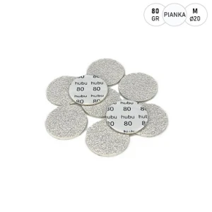 Hubu NAKŁADKI z pianką na PODODYSK ø20mm #80-  50 szt. 