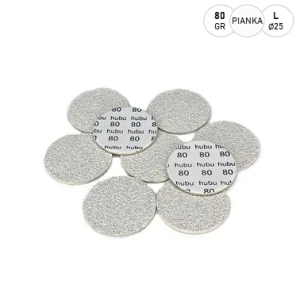 Hubu NAKŁADKI z pianką na PODODYSK ø25mm #80-  50 szt.